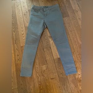 Great condition biker knee grey jeans